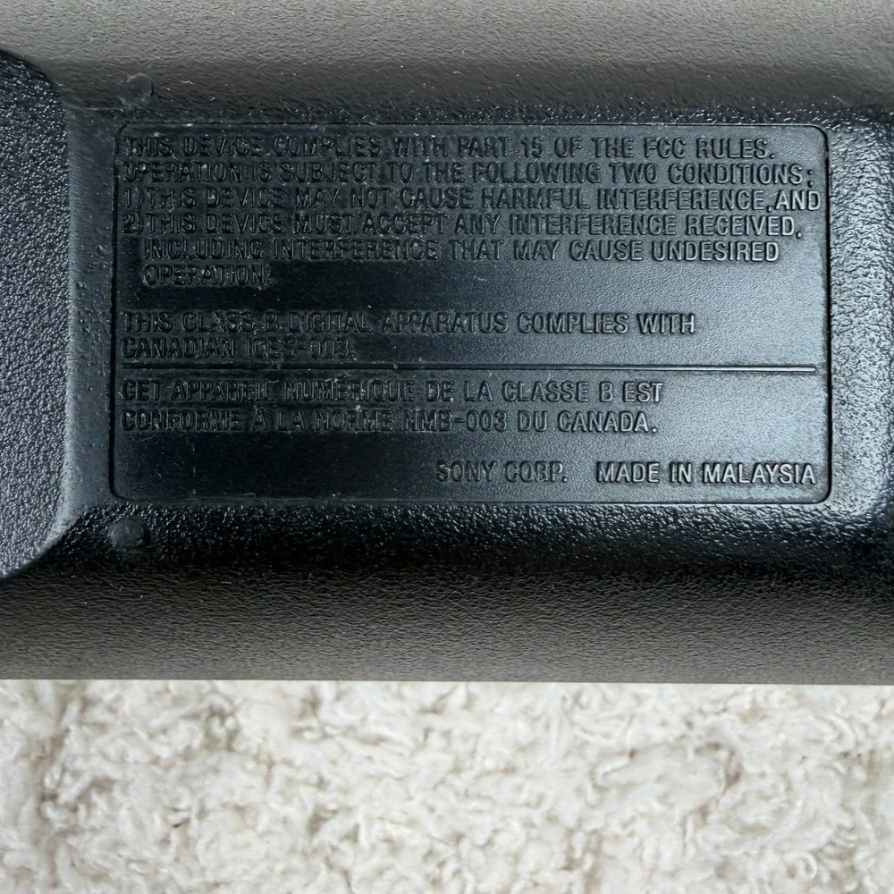 Sony DVD Remote Control RMT-D153A Black Genuine‎ OEM Replacement Controller